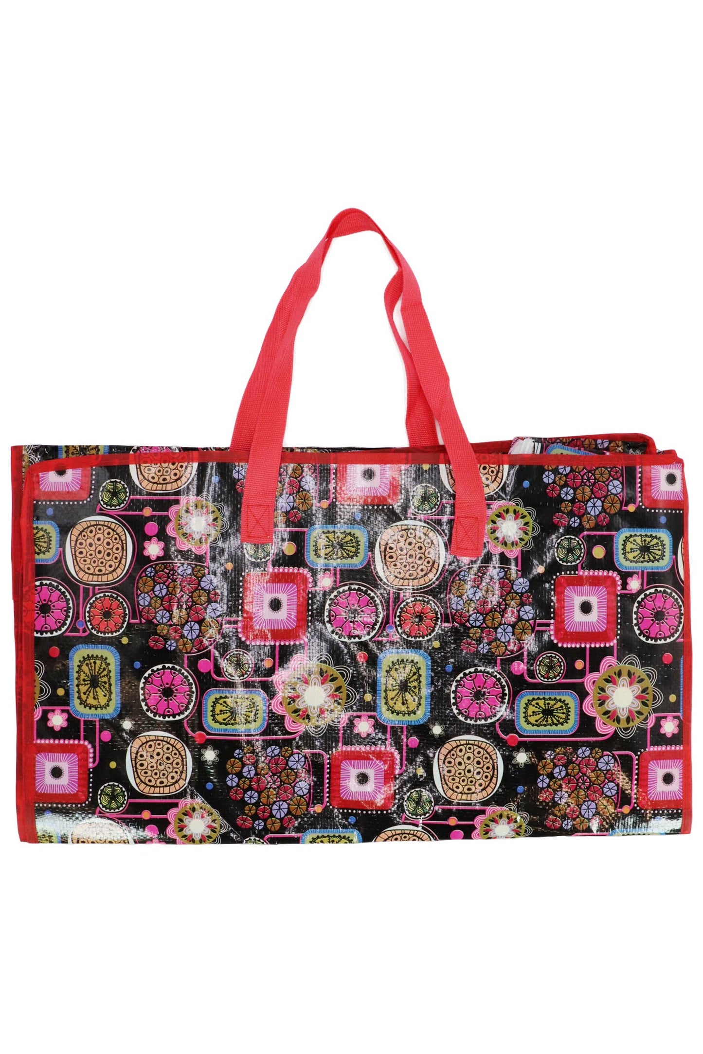 šļø Tall Super Sized Graphic Shopper Bag ā Reusable Tote with Bold Prints