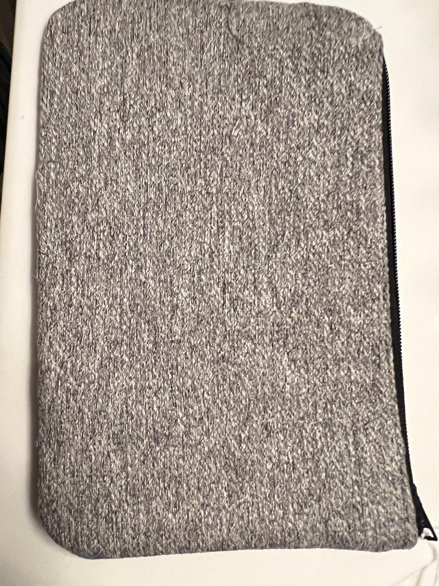 Elephant Zipper Clutch – 10x6” Gray Wildlife Purse with Faux Leather Trim | Safari Gift Handmade