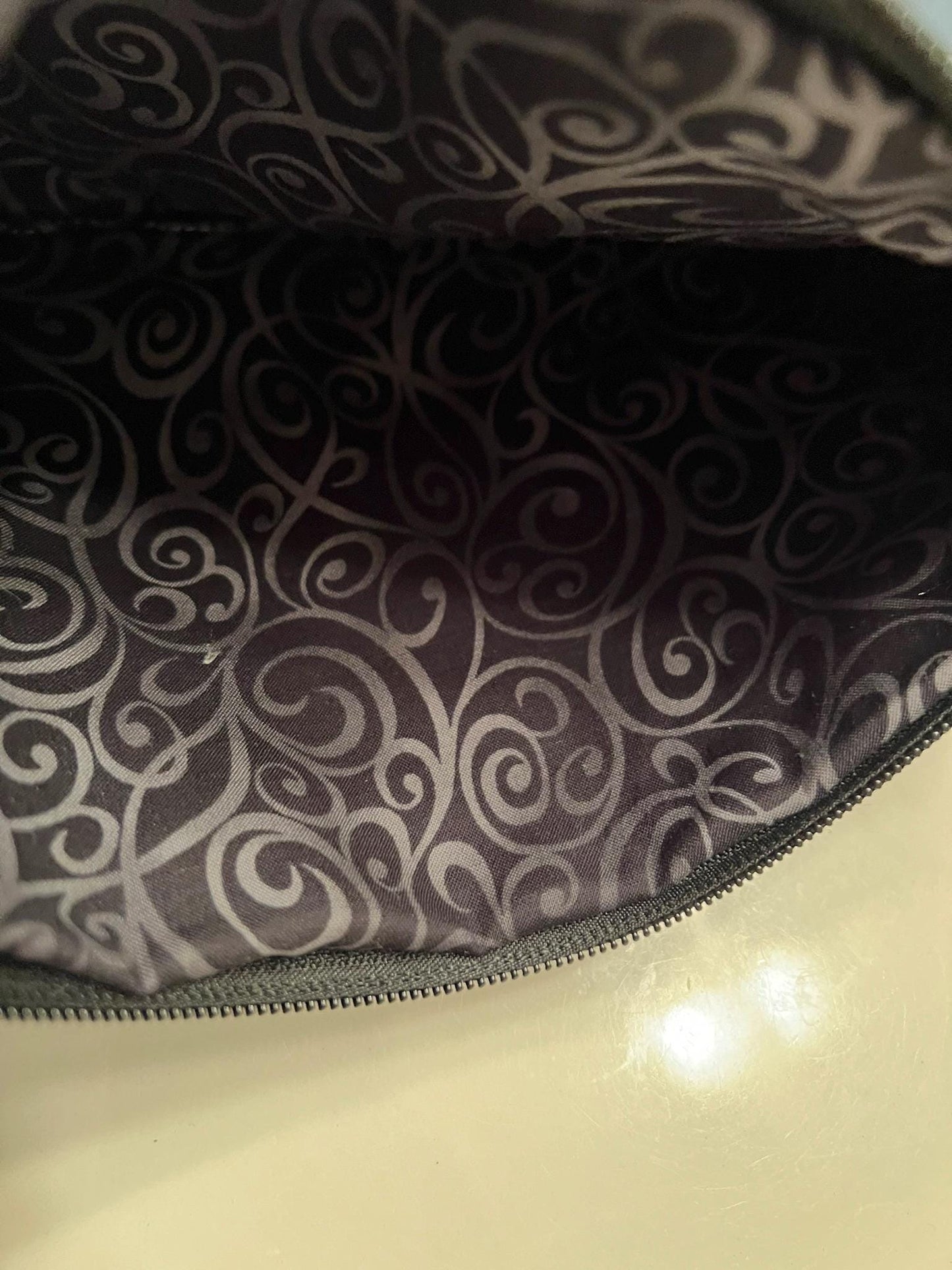 Elephant Zipper Clutch – 10x6” Gray Wildlife Purse with Faux Leather Trim | Safari Gift Handmade