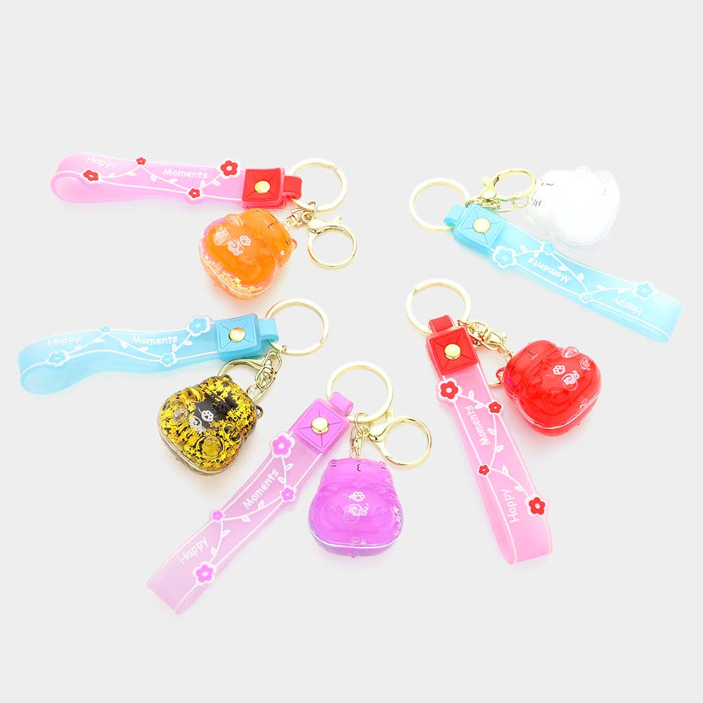 Kawaii Cat Keychain Set – Assorted Pastel Acrylic Charms
