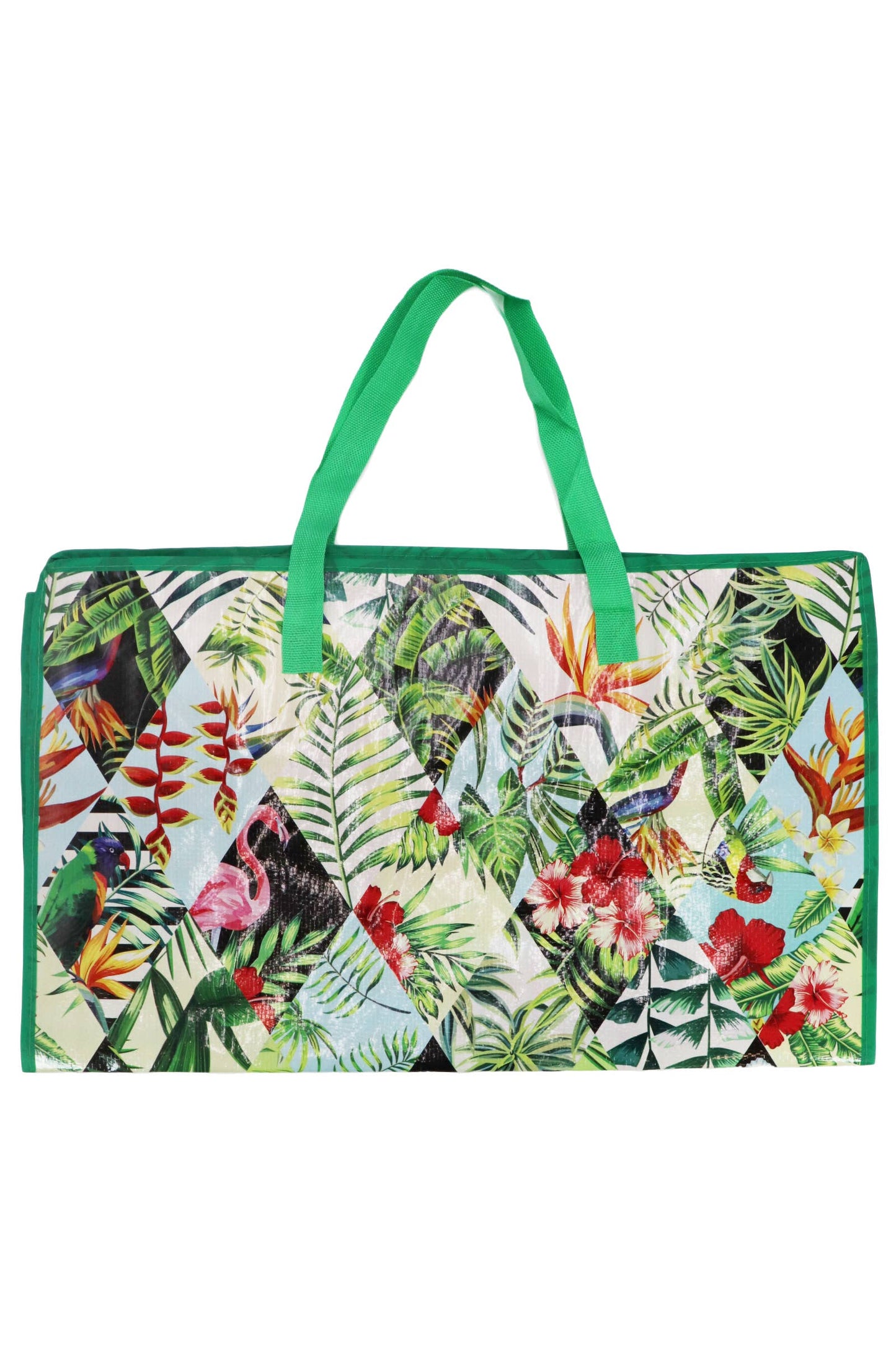 šļø Tall Super Sized Graphic Shopper Bag ā Reusable Tote with Bold Prints
