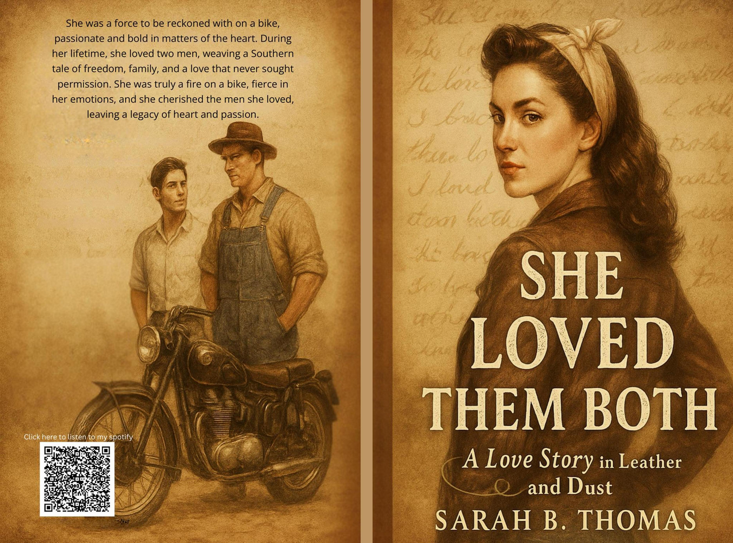 She Loved Them Both – WWII Southern Romance Novel by Sarah B. Thomas (Paperback Edition)