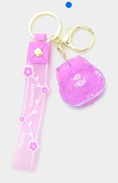 Kawaii Cat Keychain Set – Assorted Pastel Acrylic Charms