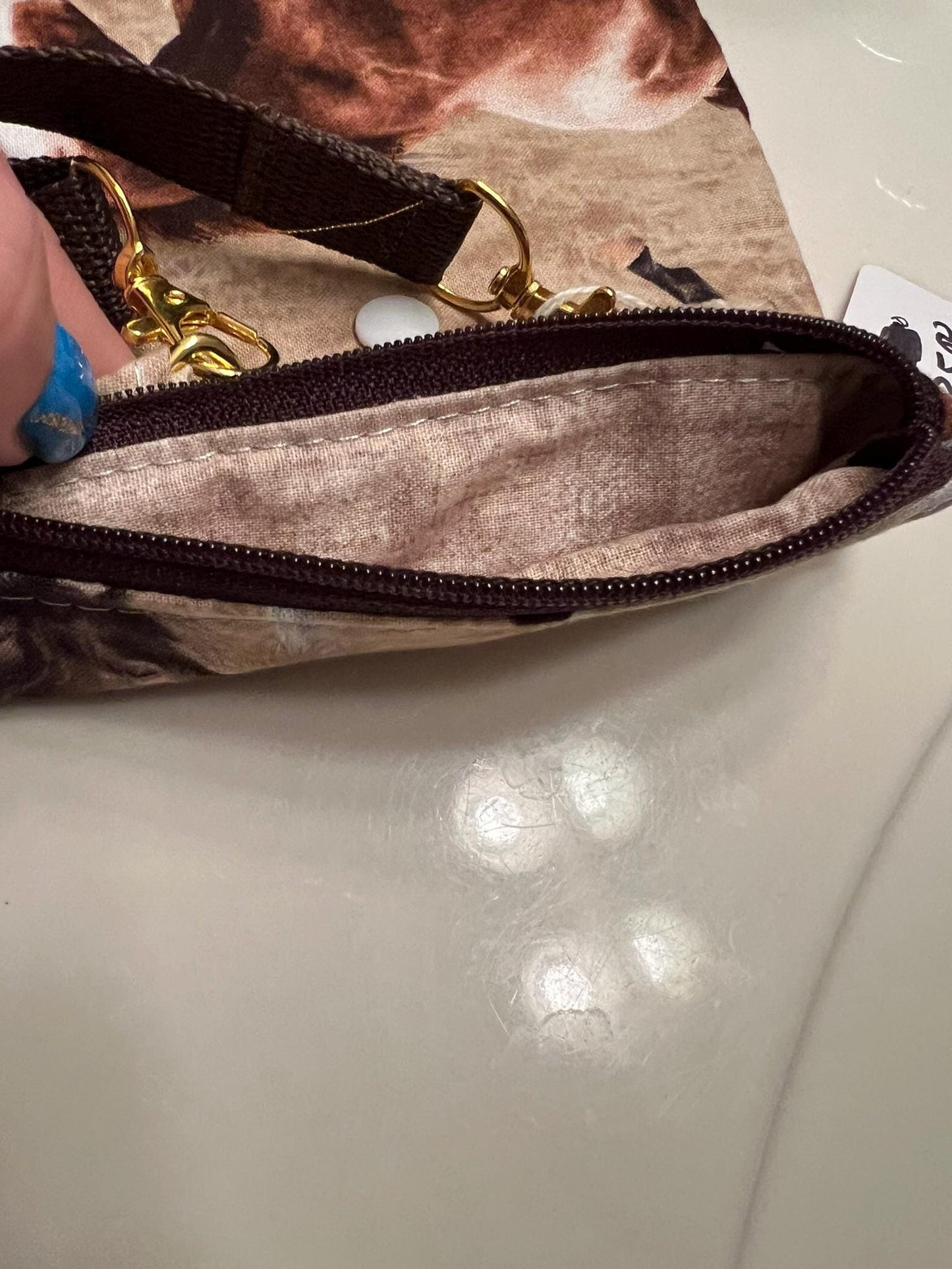 Horse Print Crossbody Bag β 6x7.5β Rodeo Purse with Pocket | Equestrian Gift for Her