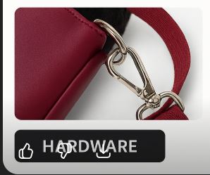 Red Floral Crossbody Bag – 11"x13" Faux Leather, Handmade, Adjustable Strap