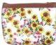 Sunflower Print PU Leather Coin Pouch ā Assorted Floral Designs